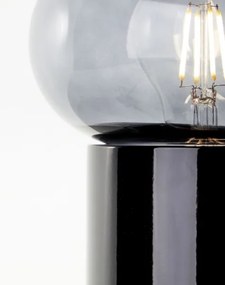 Lampă de masă Brilliant KNUT 1xE27/25W/230V negru/transparent