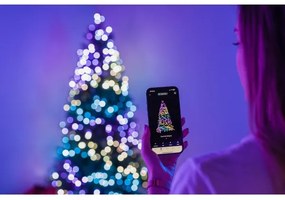 Twinkly TG70P4425P01 - Brad de Crăciun LED RGBW TREE, 435 LED-uri, 2,1 m, Wi-Fi