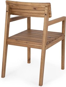 Scaun de grădină în culoare naturală din lemn masiv Rodano – Bizzotto