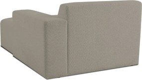 Modul pentru canapea maro deschis cu tapițerie din stofă bouclé (cu colț pe partea dreaptă) Roxy – Scandic