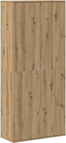 vidaXL Înălțat stejar artizanal 80 x 35 x 180 cm Lemn compozit