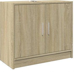 vidaXL Dulap de chiuvetă, stejar sonoma, 63x29x55cm, lemn prelucrat