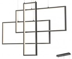 Lustră LED pe cablu dimabilă PLANA LED/60W/230V neagră Redo 01-2315