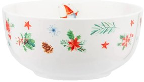 Bol de porțelan Altom Winter Gnomes 14 cm, 600 ml