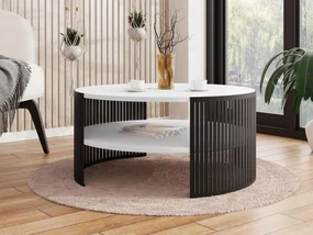 Măsuță de cafea Zentono (Negru + Alb arctic) . 1103778