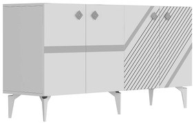 Dulap Tabivo (alb + arigintiu) . 1093498