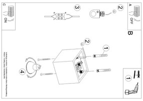 Plafonieră QUAD 1 1xGU10/40W/230V negru