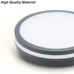 Corp de iluminat LED de exterior cu senzor Brilagi BENE LED/18W/230V d. 22 cm IP54