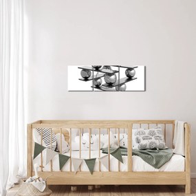 Tablou - Stabilitatea (cu ceas) (90x30 cm)