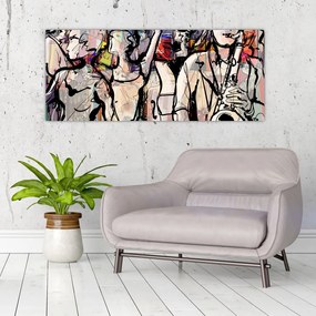 Tablou - Seara de jazz (120x50 cm)