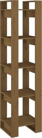 vidaXL Bibliotecă/Separator cameră, maro miere, 41x35x160 cm, lemn pin