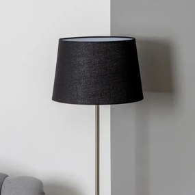 Brilagi - Lampă LED de podea CERIA, 1x E27/40W/230V, Ø 30 cm, negru/crom mat