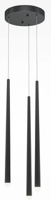 Lustra LED cu 3 pendule design modern Cascade negru