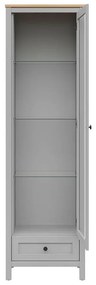 Vitrină Salga 8 (gri arctic + stejar artisan) . 1098472