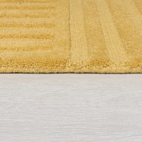 Covor din lână Flair Rugs Zen Garden 160 x 230 cm, galben