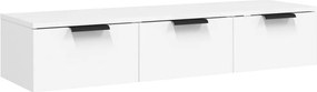 vidaXL Dulap de perete, alb, 102x30x20 cm, lemn compozit