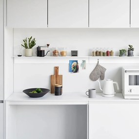 Raft alb din metal 90 cm – YAMAZAKI