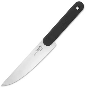 Tocator alimente cu cutit integrat Trebonn Artu Salami 1122100, 43x11 cm, Lama 18 cm, Bambus, Otel japonez, Negru
