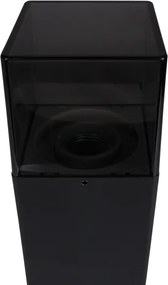 Lampă de exterior 1xE27/40W/230V IP44 80 cm neagră/fumurie