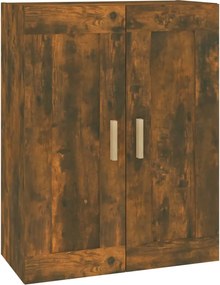 vidaXL Dulap de perete, stejar fumuriu, 69,5x32,5x90 cm lemn compozit