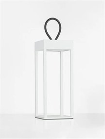 Lampa decorativa de exterior LED portabila LUCIA alb