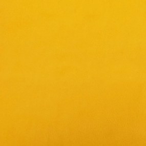 Taburet, galben mustar, 45x29,5x39 cm, catifea Gor  i  no rumena in rjava