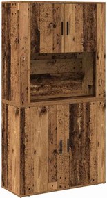 vidaXL Bufet Lemn vechi 80 x 33 x 150 cm Lemn compozit