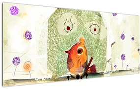Tablou - Sufletul unei păsări (120x50 cm)