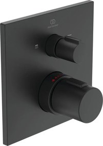 Baterie cada - dus incastrata Ideal Standard Ceratherm C100 negru mat