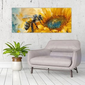 Tablou - Albină, acuarelă (120x50 cm)