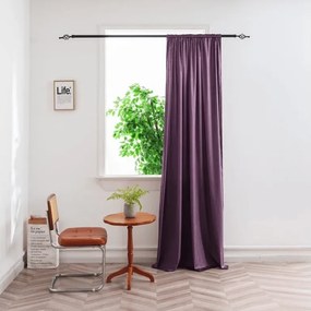 Draperie opaca DUNES VELVET 140x250 cm, mov Agatat: Inele metalice