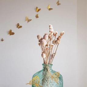 Set 36 autocolante de perete sub formă de fluturi Ambiance Butterflies, auriu