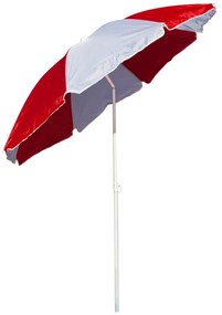 Umbrelă de plajă Happy Green cu articulațieStrip 180 cm, culori mixte