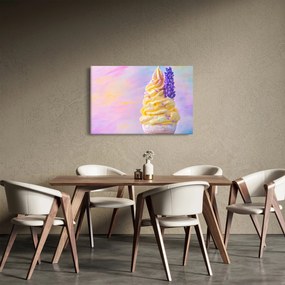 Tablou - Înghețată cu lavandă (90x60 cm)