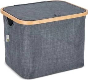 Cos de rufe NOLVIO 40 L, albastru-gri