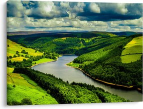 Tablou - Peisaj verde (70x50 cm)