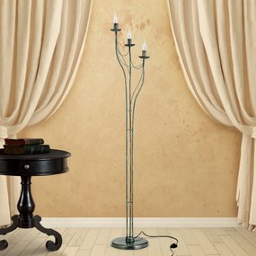 Lampadar design rustic cu 3 brate Vela, Antik