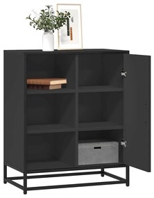vidaXL Servantă, negru, 62x35x76 cm, lemn prelucrat