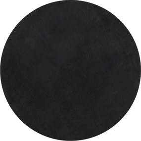 vidaXL Covor HUARTE, fir scurt, moale și lavabil, negru, Ø 120 cm