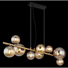 Lustră LED pe tijă RIHA 9xG9/3W/230V alamă Globo 56135-9H