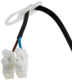 Set mobil de 6 suporturi de lampă negre inclusiv becuri A60 - Move