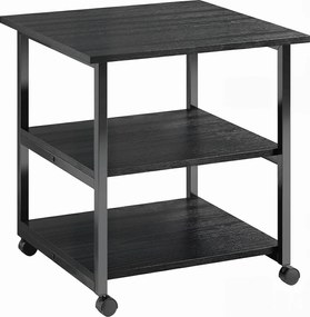 HOMCOM Suport Imprimantă cu Raft de Depozitare, 50x50x52.5 cm, Alb | Aosom Romania