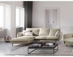 Colțar cu șezlong pe partea stângă Cosmopolitan Design Vienna, bej