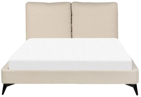 Pat matrimonial 140 cm Mellody (bej) (cu somieră). 1081347