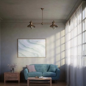 Lustra design italian din alama si sticla Al Mare