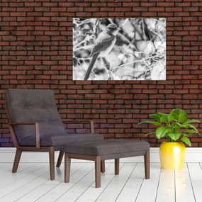 Tablou - Bluebird în timpul iernii (90x60 cm)