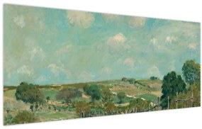 Tablou - Alfred Sisley, Meadow, reproducere (120x50 cm)