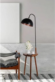 Masuta cu lampadar Decora Homs, negru,Seria lx, 40004