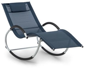 Westwood Rocking Chair, canapea tip leagăn, ergonomică, din aluminiu, albastru închis