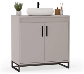 Mobilier de baie sub chiuvetă - Gri